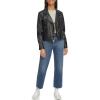 imageLevis womens Smooth Faux Leather Moto Standard and Plus SizesBlack
