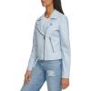 imageLevis womens Smooth Faux Leather Moto Standard and Plus SizesDusty Blue