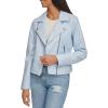 imageLevis womens Smooth Faux Leather Moto Standard and Plus SizesDusty Blue