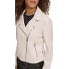 imageLevis womens Smooth Faux Leather Moto Standard and Plus SizesOyster