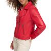 imageLevis womens Smooth Faux Leather Moto Standard and Plus SizesRed