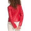 imageLevis womens Smooth Faux Leather Moto Standard and Plus SizesRed