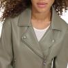 imageLevis womens Smooth Faux Leather Moto Standard and Plus SizesSage