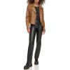 imageLevis womens Smooth Faux Leather Moto Standard and Plus SizesToffee