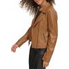 imageLevis womens Smooth Faux Leather Moto Standard and Plus SizesToffee
