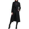 imageKenneth Cole Womens WoolBlend Belted Maxi CoatBlack