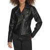 imageLevis Womens Moto Jacket with Welt PocketsBlack