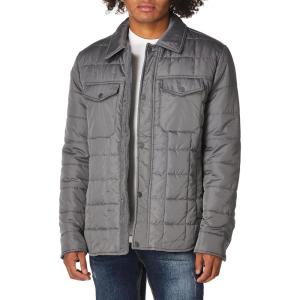 imageAndrew Marc Mens Quilted JacketSquare Quilt Graphite