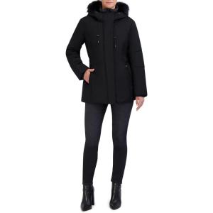 imageCole Haan womens Cold Weather Water Resistant Stretch Twill CoatBlack