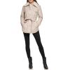 imageKenneth Cole Womens Modern Updated Shacket Belted Trench FauxLeatherShacket Bone