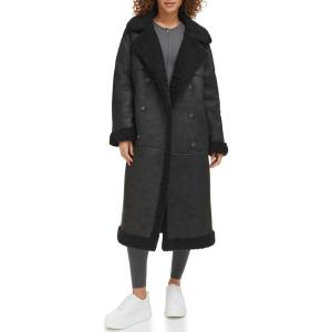 imageLevis Womens Faux Shearling Long CoatBlack