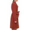 imageCole Haan Womens Belted Coat Wool with Cuff DetailsRust