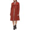 imageCole Haan Womens Belted Coat Wool with Cuff DetailsRust
