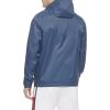 imageTommy Hilfiger Mens Lightweight Breathable Waterproof Hooded Rain JacketMountain Blue