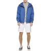 imageTommy Hilfiger Mens Lightweight Breathable Waterproof Hooded Rain JacketRoyal BlueNavy Colorblock