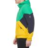imageTommy Hilfiger Mens Retro Lightweight Taslan Hooded Popover Water Resistant Windbreaker JacketAqua GreenNavyYellow