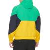 imageTommy Hilfiger Mens Retro Lightweight Taslan Hooded Popover Water Resistant Windbreaker JacketAqua GreenNavyYellow