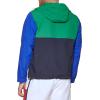 imageTommy Hilfiger Mens Retro Lightweight Taslan Hooded Popover Water Resistant Windbreaker JacketGreenNavyRoyal