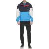 imageTommy Hilfiger Mens Retro Lightweight Taslan Hooded Popover Water Resistant Windbreaker JacketNavyBright BlueWhite