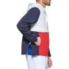 imageTommy Hilfiger Mens Retro Lightweight Taslan Hooded Popover Water Resistant Windbreaker JacketNew MidnightIceRed