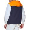 imageTommy Hilfiger Mens Retro Lightweight Taslan Hooded Popover Water Resistant Windbreaker JacketOrangeNavyIce