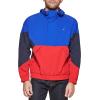 imageTommy Hilfiger Mens Retro Lightweight Taslan Hooded Popover Water Resistant Windbreaker JacketRoyal BlueNavyRed