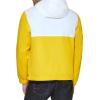 imageTommy Hilfiger Mens Retro Lightweight Taslan Hooded Popover Water Resistant Windbreaker JacketYellowNavyWhite