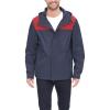 Navy/Red Colorblock