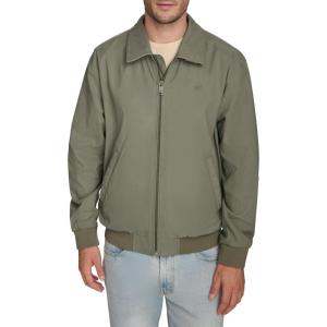 imageDockers Mens Micro Twill Golf Bomber Jacket Standard and Big ampamp TallTea Leaf Unfilled