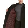 imageCole Haan Mens Button Up Wool Plush Car CoatRoyal Black