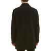 imageCole Haan Mens Button Up Wool Plush Car CoatRoyal Black