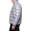 imageGUESS Mens MidWeight Puffer Jacket with Removable HoodSilver