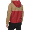 imageTommy Hilfiger Mens Lightweight Active Water Resistant Hooded Rain JacketKhaki Manor