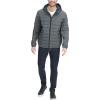 imageTommy Hilfiger Mens Water Resistant Ultra Loft Filled Hooded Puffer JacketHeather Charcoal