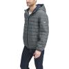 imageTommy Hilfiger Mens Water Resistant Ultra Loft Filled Hooded Puffer JacketHeather Charcoal