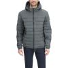 imageTommy Hilfiger Mens Water Resistant Ultra Loft Filled Hooded Puffer JacketHeather Charcoal