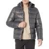 imageGUESS Mens Midweight Puffer Jacket With Removable HoodSmoke