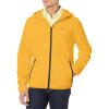 imageTommy Hilfiger Mens Lightweight Active Water Resistant Hooded Rain JacketYellow Stretch