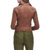 imageAndrew Marc Womens Asymmetrical Leather JacketWhiskey