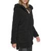 imageAndrew Marc Womens Cozy Zip Front Hooded Teddy CoatBlack
