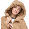 imageAndrew Marc Womens Cozy Zip Front Hooded Teddy CoatCamel