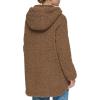 imageAndrew Marc Womens Cozy Zip Front Hooded Teddy CoatWalnut