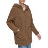 imageAndrew Marc Womens Cozy Zip Front Hooded Teddy CoatWalnut