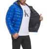 imageCalvin Klein Mens Snap Front Puffer JacketSuper Shine Blue
