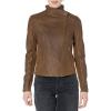 imageAndrew Marc Womens Asymmetrical Leather JacketSepia