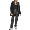 imageAndrew Marc Womens Cozy Zip Front Hooded Teddy CoatBlack