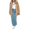 imageAndrew Marc Womens Cozy Zip Front Hooded Teddy CoatCamel