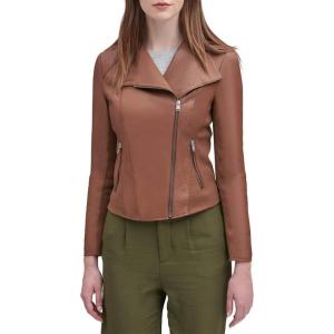 imageAndrew Marc Womens Asymmetrical Leather JacketWhiskey