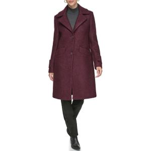 imageAndrew Marc Womens Wool CoatNotch Collar Rosewood