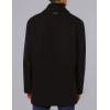 imageAndrew Marc Mens Burnett Melton Wool Pea Coat Jacket Black Large